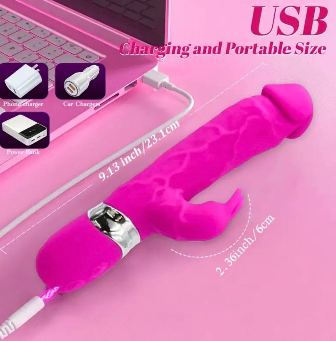 Vibrador Rabbit Doble Estimulación – 7 Modos