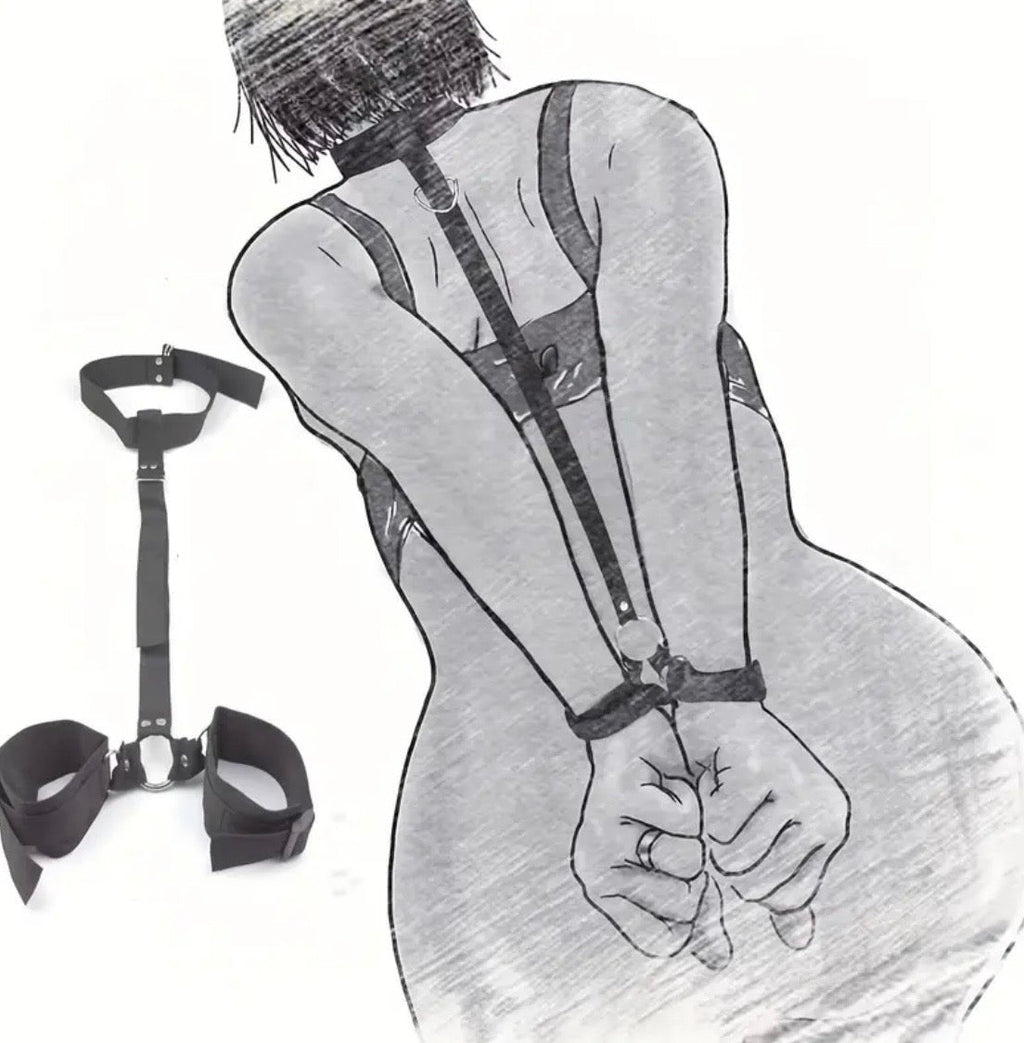Set BDSM Collar + Esposas Traseras – Restricción Manos Detrás