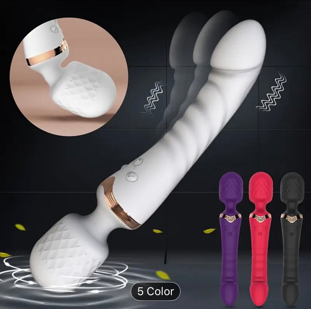 Vibrador Wand Doble Cabezal – 2 Motores