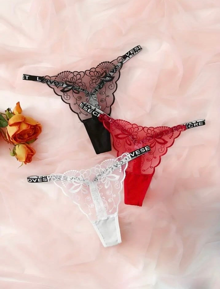 G-Strings LOVESECRET – Encaje Mariposa (precio unitario)