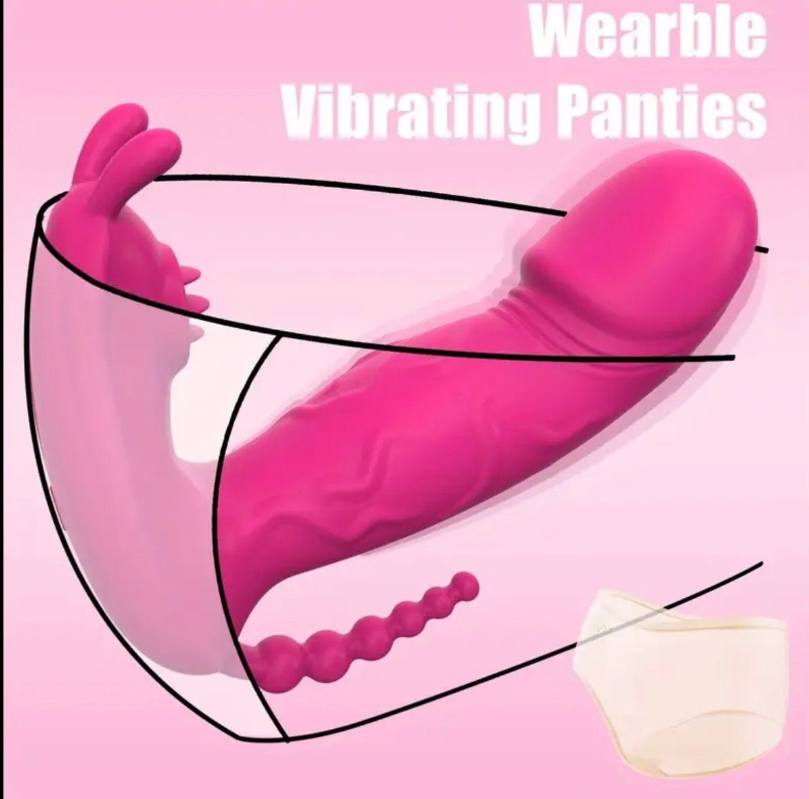 Vibrador Wearable Triple Estimulación – App Control 9 Modos
