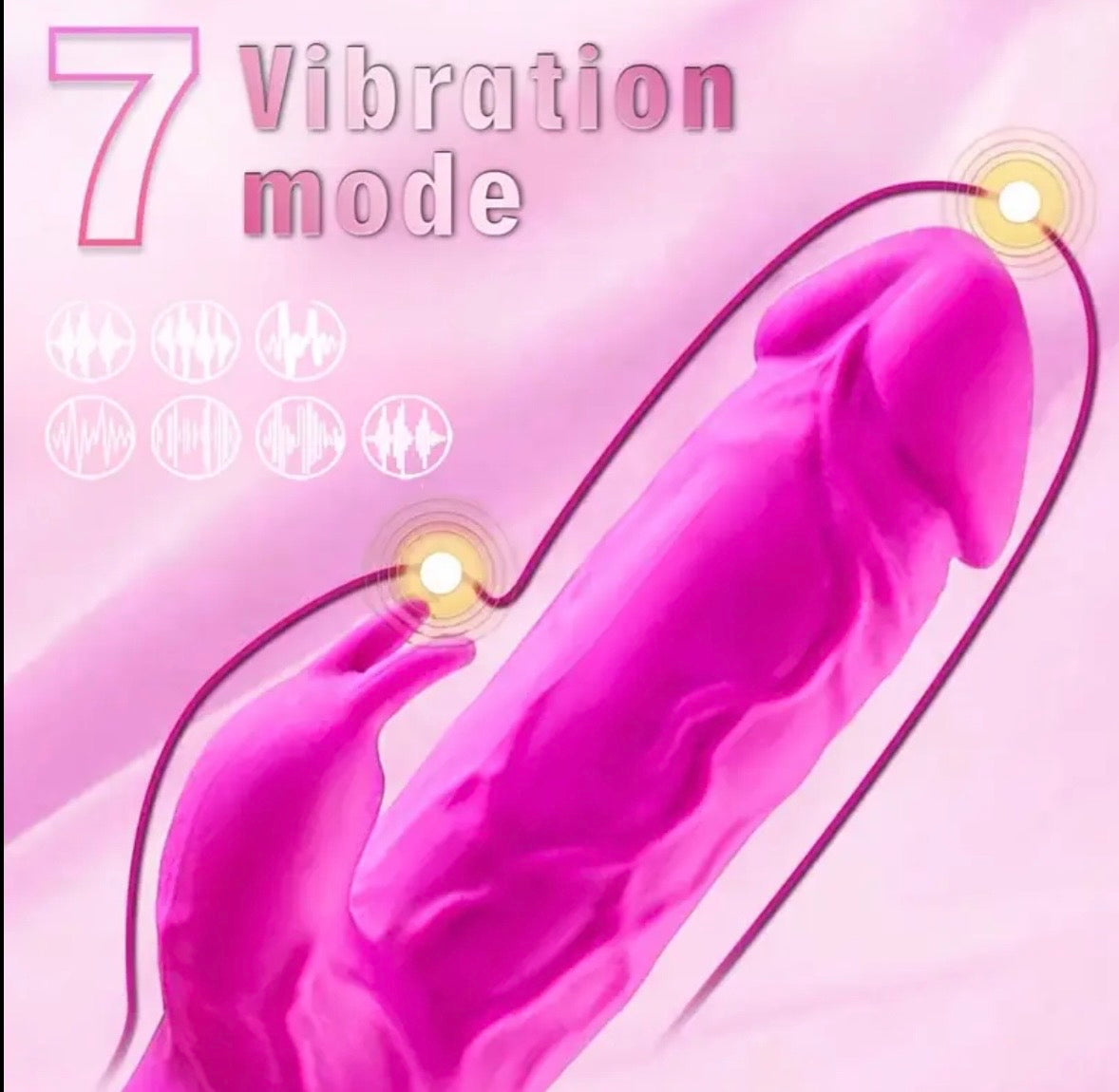 Vibrador Rabbit Doble Estimulación – 7 Modos