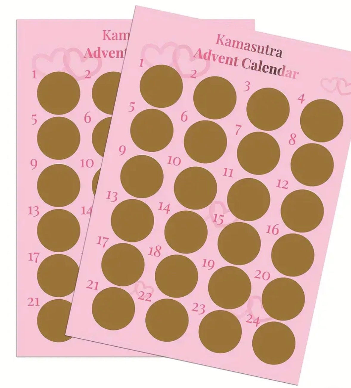 Calendario de Adviento Kamasutra – 24 Posiciones Rascables para Parejas