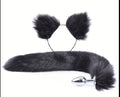 Set Orejas + Cola Anal Plug – Roleplay Fox & Cat 3 Colores
