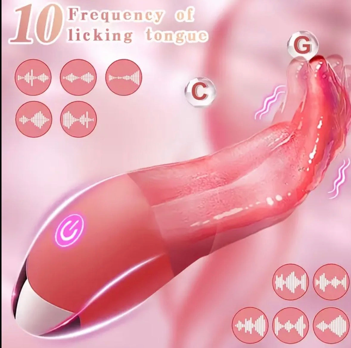Vibrador Lengua Multifuncional – 10 Frecuencias G+C