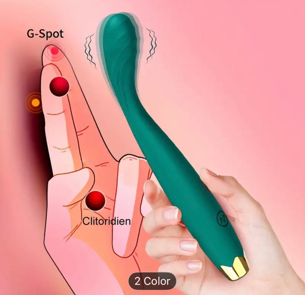Vibrador Punto G Curvo – 10 Frecuencias Silicona Premium