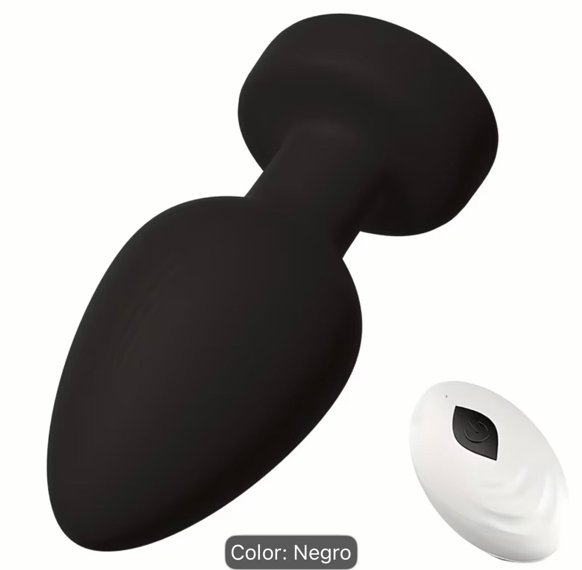 Plug Anal Vibratorio 10 Modos Control Remoto 12M – Silicona Masaje Próstata