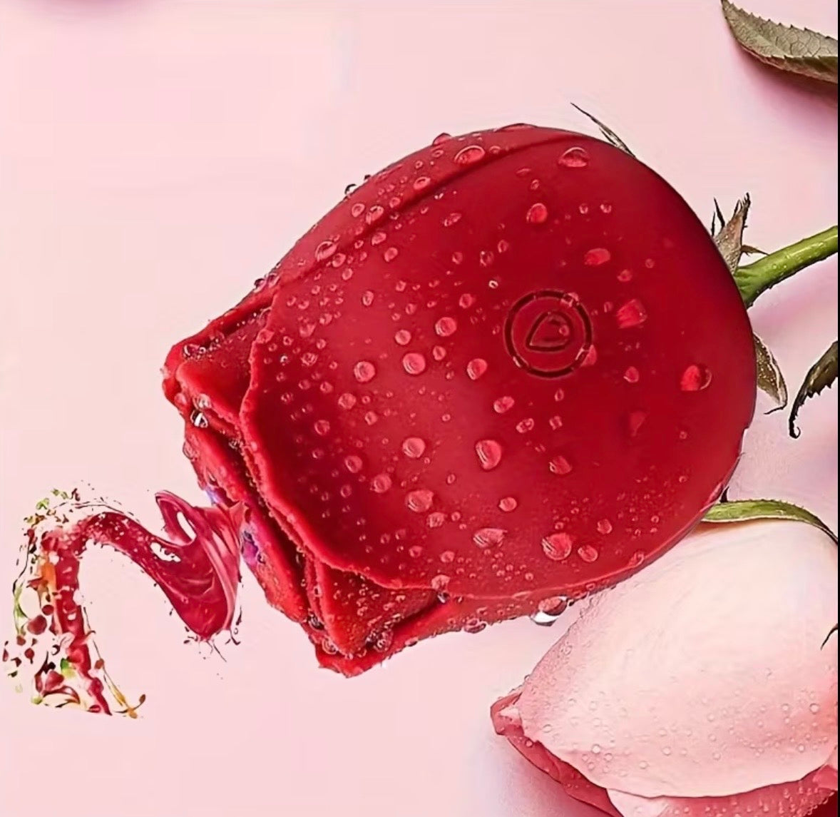 Vibrador Succión Rosa Roja – Rose Toy Silicona Ultra Frecuencia USB Recargable